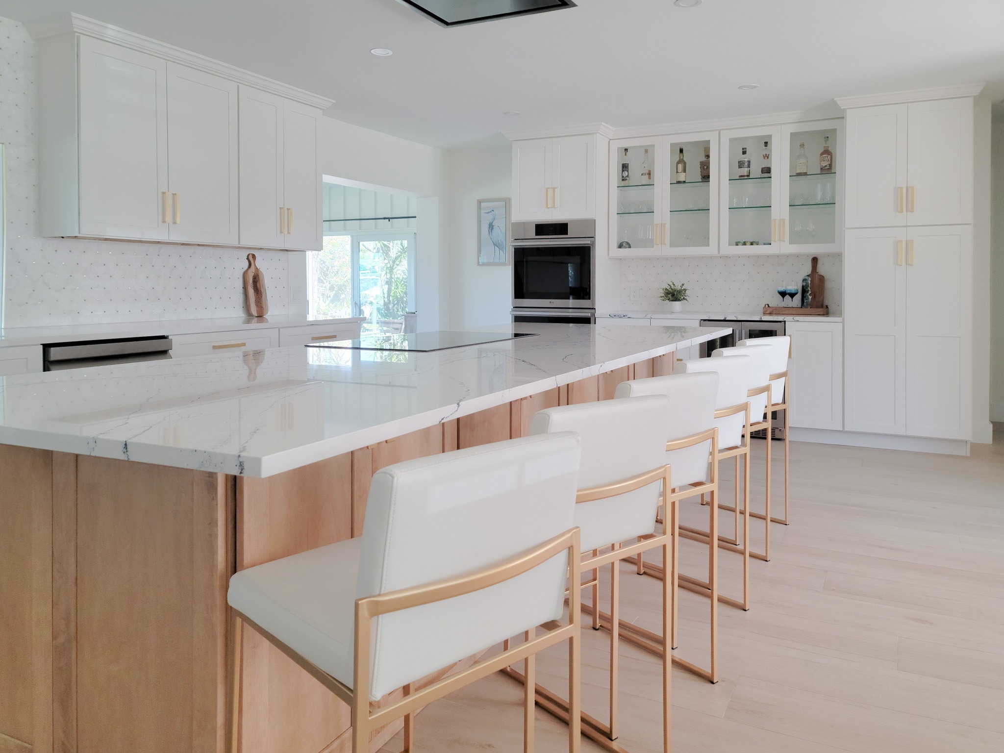 Honey & Ivory Coastal Kitchen by Carr Cabinets