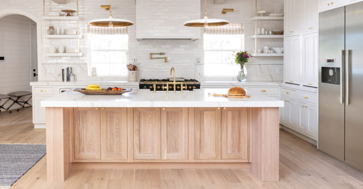 Kitchen with Inset Cabinets